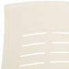 vidaXL Chaises inclinables de jardin lot de 2 Plastique Blanc