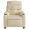 vidaXL Fauteuil de massage inclinable Cr&egrave;me Tissu