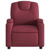 vidaXL Fauteuil inclinable &eacute;lectrique Rouge bordeaux Tissu