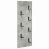 vidaXL Porte-manteau mural Montage mural Gris b&eacute;ton 30 x 1,5 x 80 cm