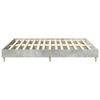 vidaXL Cadre de lit sans matelas gris b&eacute;ton 200x200 cm bois ing&eacute;nierie