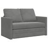 vidaXL Canap&eacute;-lit 2 en 1 gris fonc&eacute; 122x204x55 cm velours