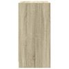 vidaXL Armoire lat&eacute;rale avec portes en verre ch&ecirc;ne sonoma 68x37x75,5cm