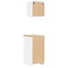 vidaXL Armoires de garage 2 pcs blanc bois d'ing&eacute;nierie