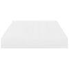 vidaXL &Eacute;tag&egrave;re murale flottante Blanc brillant 40x23x3,8 cm MDF