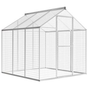 vidaXL Voli&egrave;re d'ext&eacute;rieur Aluminium 183 x 178 x 194 cm