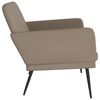 vidaXL Banc Cappuccino 107x80x81 cm Similicuir