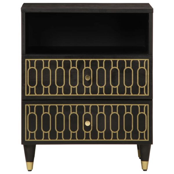 vidaXL Table de chevet 50x33x60 cm bois de manguier massif