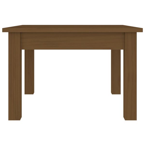 vidaXL Table basse Marron miel 45x45x30 cm Bois massif de pin