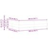 vidaXL Lit &agrave; ressorts avec matelas Vert fonc&eacute; 200 x 210 cm tissu
