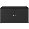 vidaXL Armoire de rangement jardin noir 110x55x60,5 cm r&eacute;sine tress&eacute;e