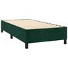 vidaXL Sommier &agrave; lattes de lit et matelas et LED Vert fonc&eacute; 90x200 cm