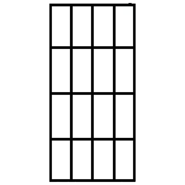 vidaXL Écran de douche Verre trempé dépoli 118x190 cm