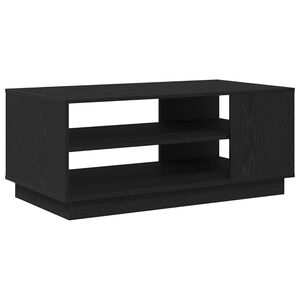 vidaXL Table basse Ch&ecirc;ne noir 102 x 55 x 43 cm Bois d'ing&eacute;nierie