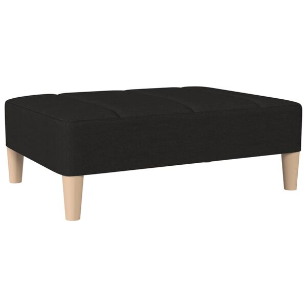vidaXL Repose-pied Noir 78x56x32 cm Tissu