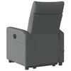 vidaXL Fauteuil de massage inclinable Gris fonc&eacute; Tissu
