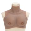 vidaXL Plastron en silicone marron pâle coupe B