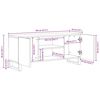 vidaXL Unites TV Marron 105 x 33 x 46 cm Bois d'ing&eacute;nierie