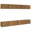 vidaXL Meubles TV 8 pcs Ch&ecirc;ne fum&eacute; 60x30x30 cm Bois d'ing&eacute;nierie