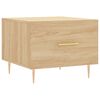 vidaXL Table basse Ch&ecirc;ne sonoma 50x50x40 cm Bois d'ing&eacute;nierie