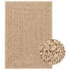 vidaXL Tapis 160x230 cm aspect jute int&eacute;rieur et ext&eacute;rieur