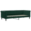 vidaXL Lit de jour avec gigogne et matelas vert fonc&eacute; 80x200cm velours