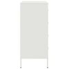 vidaXL Buffet blanc 68x39x89 cm acier