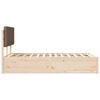 vidaXL Cadre de lit avec t&ecirc;te de lit rembourr&eacute;e Taupe 135 x 190 cm
