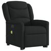 vidaXL Fauteuil inclinable de massage &eacute;lectrique Noir Tissu