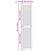vidaXL Porte de Cabinet avec porte 4 pcs Naturel 140.5 x 2 x 59.5 cm
