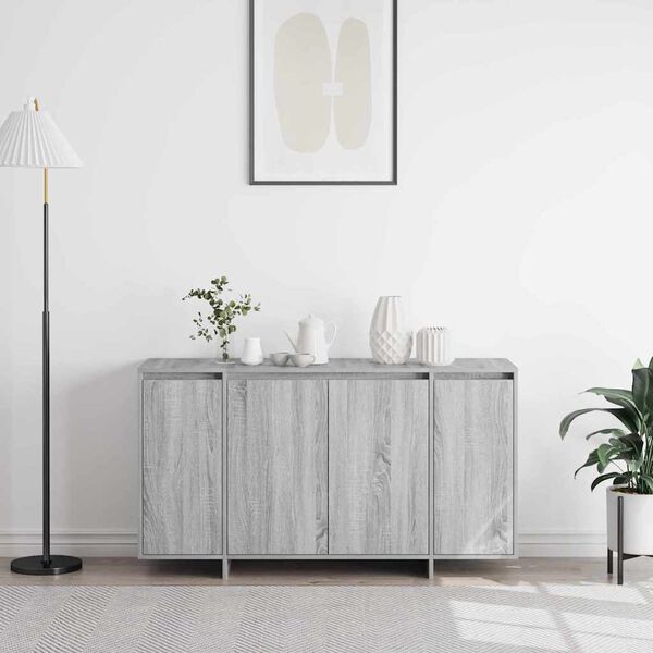 vidaXL Buffet Gris Sonoma 135 x 41 x 75 cm Bois d'ing&eacute;nierie