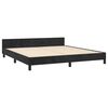 vidaXL Cadre de lit sans matelas noir 160x200 cm velours