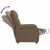 vidaXL Fauteuil inclinable Marron Tissu