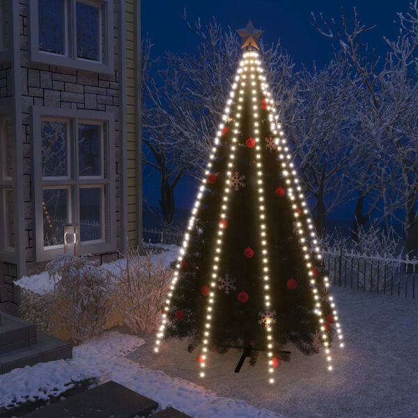 vidaXL Guirlande lumineuse d'arbre de No&euml;l 400 LED Blanc froid 400 cm