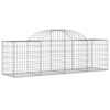 vidaXL Paniers &agrave; gabions arqu&eacute;s 18 pcs 200x50x60/80 cm fer galvanis&eacute;