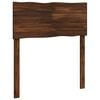 vidaXL T&ecirc;te de lit en bois brut ROSTOCK Marron fonc&eacute; 80 cm