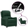 vidaXL Fauteuil Vert fonc&eacute; Tissu