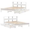 vidaXL Lit biblioth&egrave;que sans matelas blanc 160x200 cm bois pin massif