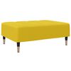 vidaXL Canap&eacute;-lit &agrave; 2 places avec repose-pied jaune velours