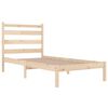 vidaXL Cadre de lit sans matelas bois massif 100x200 cm