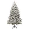 vidaXL Sapin de No&euml;l artificiel Vert et blanc 180 cm PVC et m&eacute;tal
