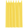 vidaXL Rideaux en voile avec boucles 2 pcs jaune 140x175 cm