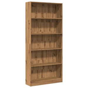 vidaXL Biblioth&egrave;que ch&ecirc;ne artisanal 80x24x176 cm bois d'ing&eacute;nierie
