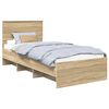 vidaXL Cadre de lit Ch&ecirc;ne Sonoma 80 x 200 cm Bois d'ing&eacute;nierie