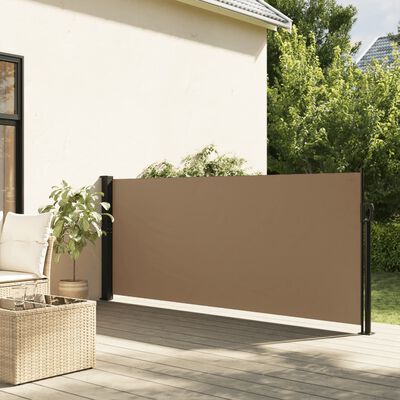 vidaXL Auvent latéral rétractable taupe 100x300 cm