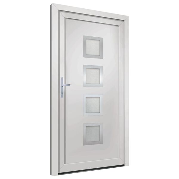 vidaXL Porte d'entr&eacute;e Blanc 98x200 cm PVC