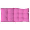 vidaXL Coussins de chaise &agrave; dossier bas lot de 6 rose tissu oxford