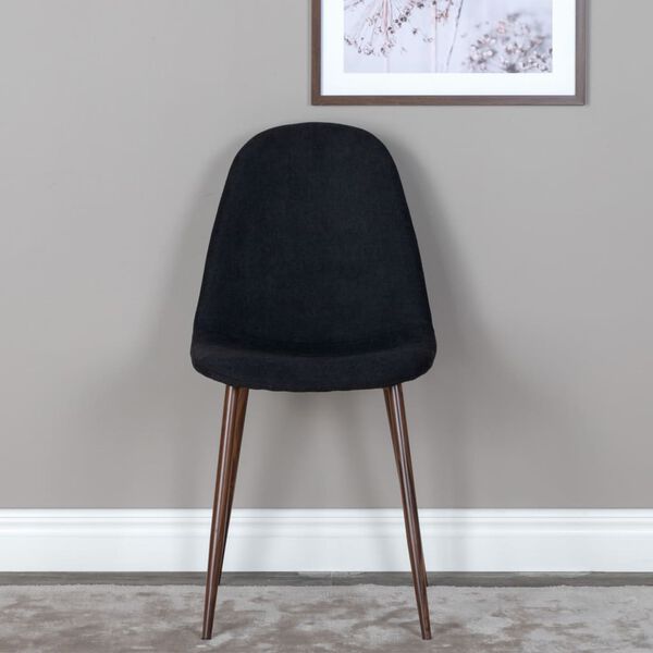 Venture Home Chaises &agrave; manger lot de 2 Polar noir et naturel