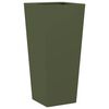 vidaXL Jardini&egrave;re vert olive 35x35x75 cm acier