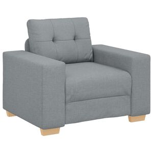 vidaXL Fauteuil Gris clair 60 cm Tissu